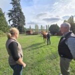 Dr. Duren with Heritage Vet Dr Ana Kidder Courtesy of LMF Feeds®